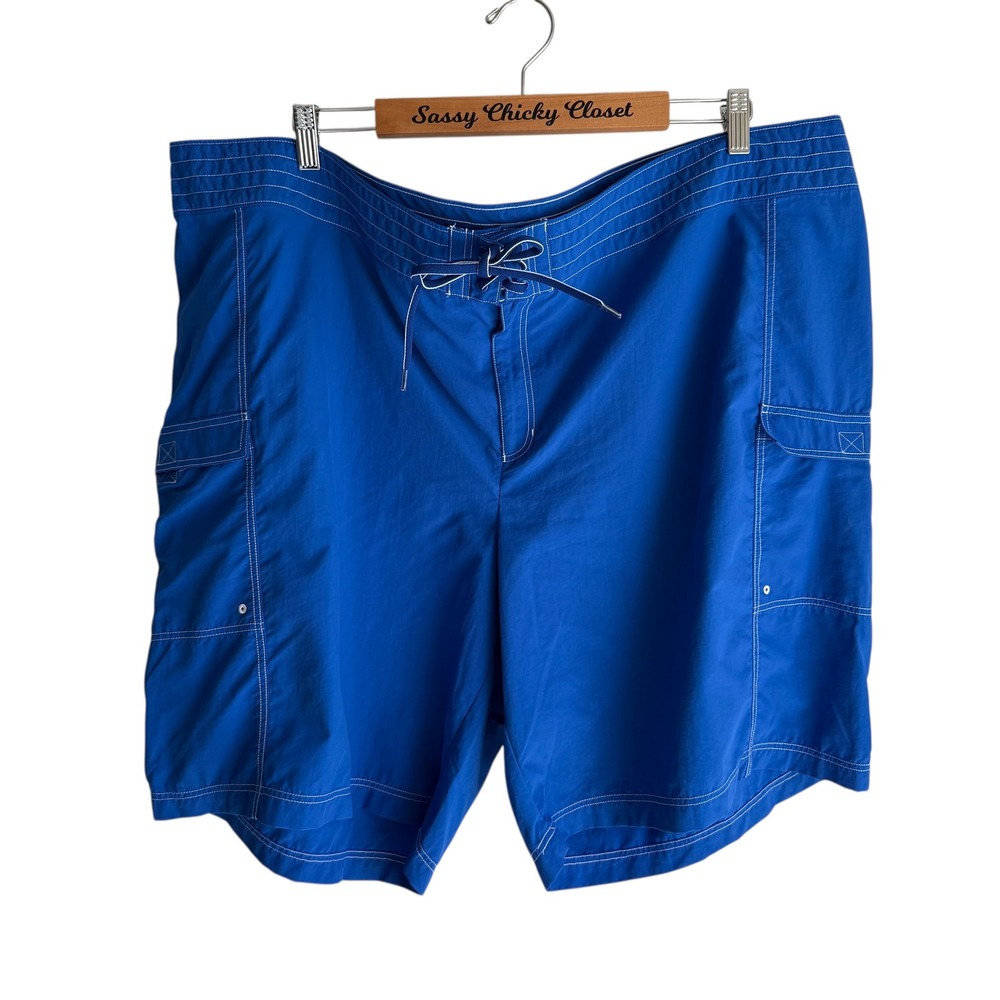 LANDS' END‎ Royal Blue Ladies Swimming Trunks, 24W